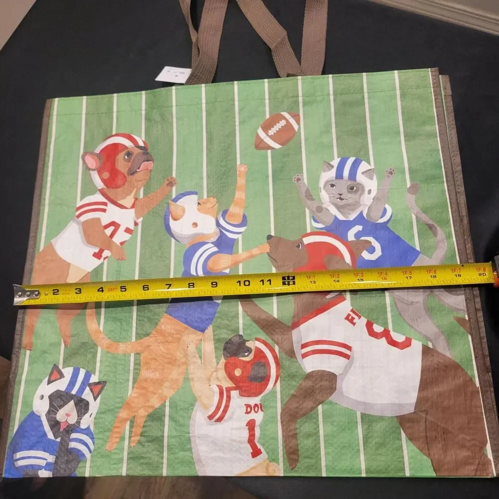 Pets football reusable bag fall